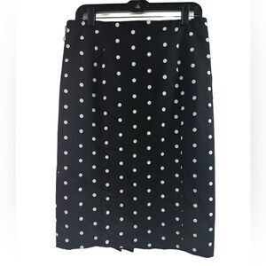 NWT Worthington Polka Dot Skirt with Back Pleats Size 14